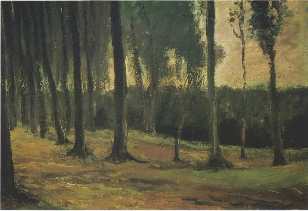 Edge of a Wood, by Vincent van Gogh, oil, 1882