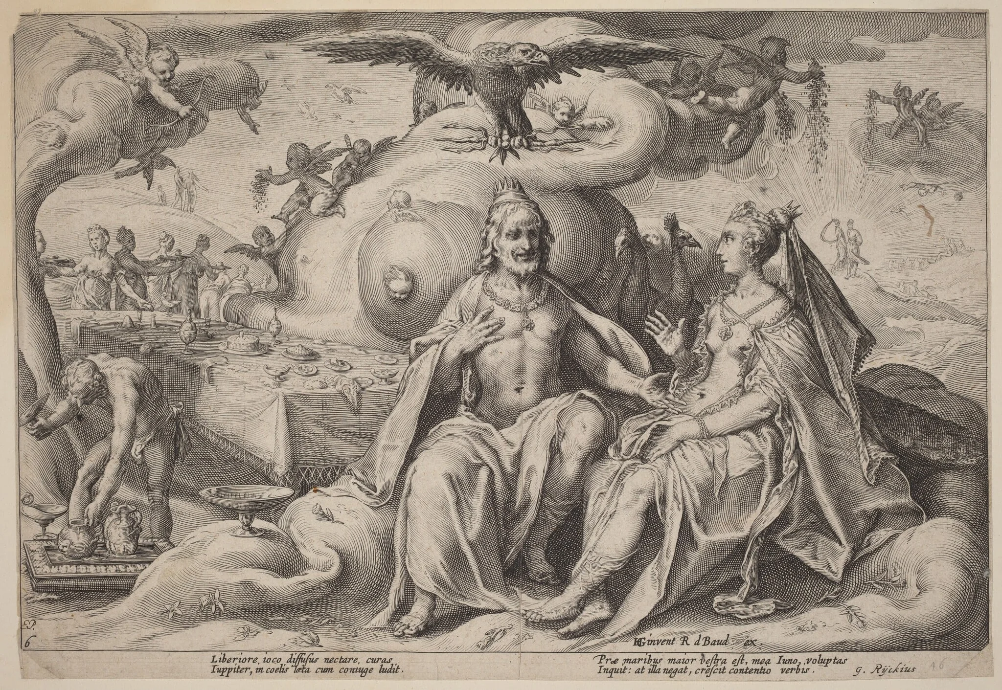 The Dispute between Jupiter and Juno, detail