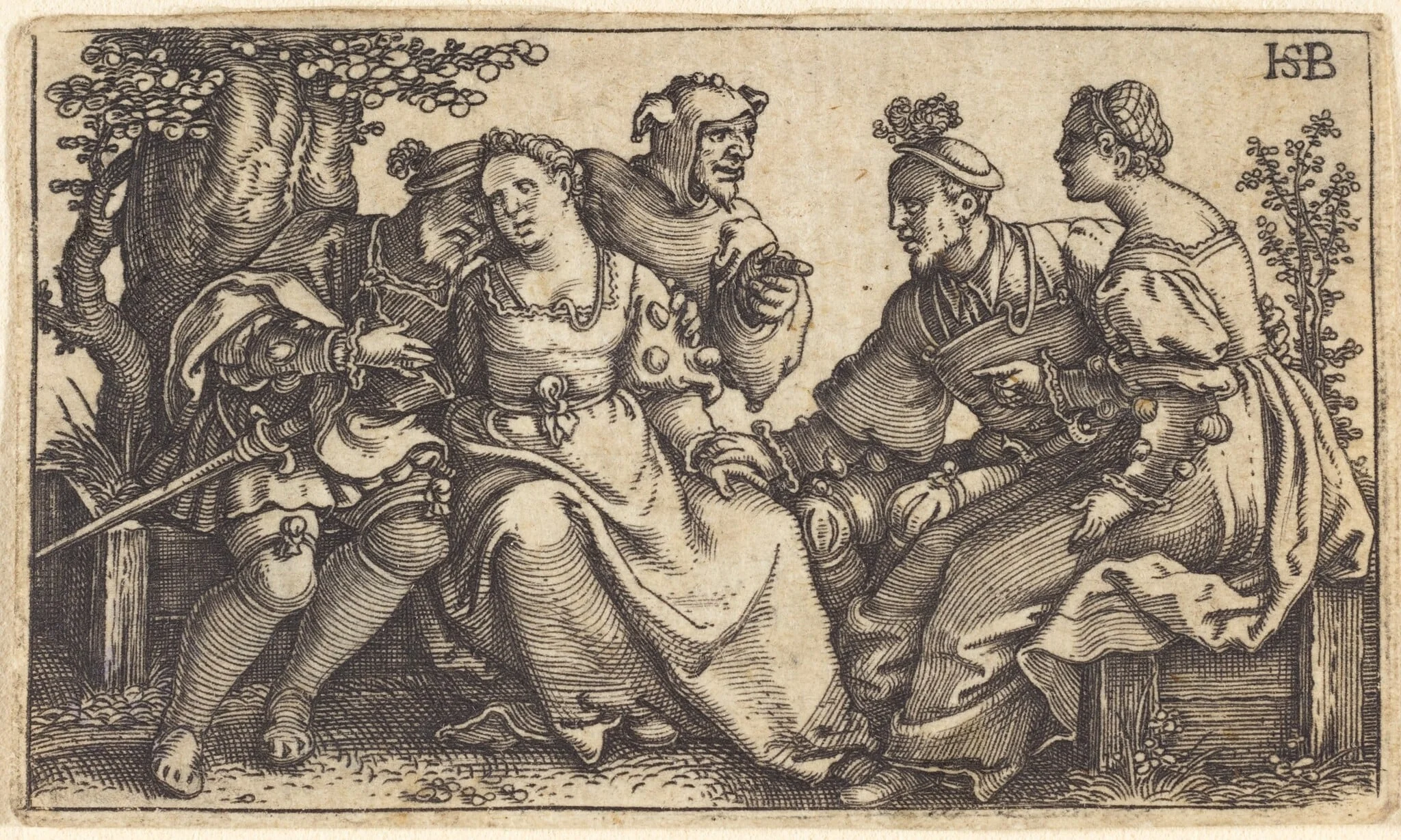 Two Couples and a Fool, detail