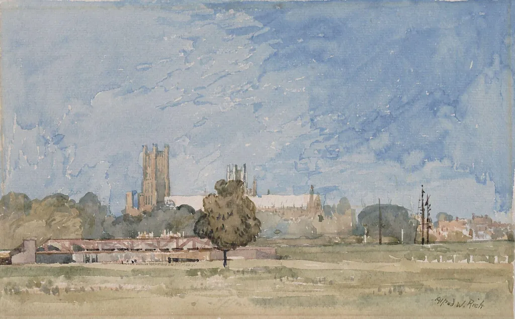 Ely, by Alfred Rich, watercolor, 1880