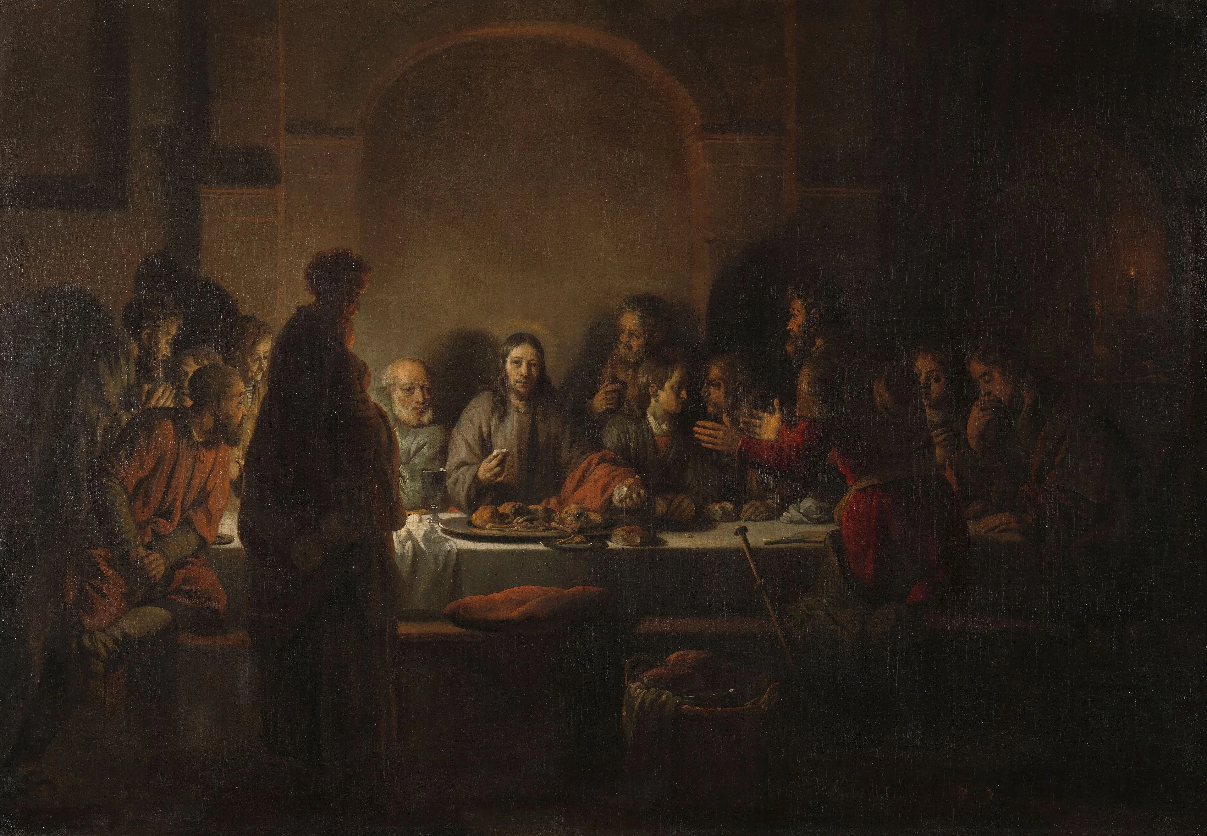 The last supper, detail