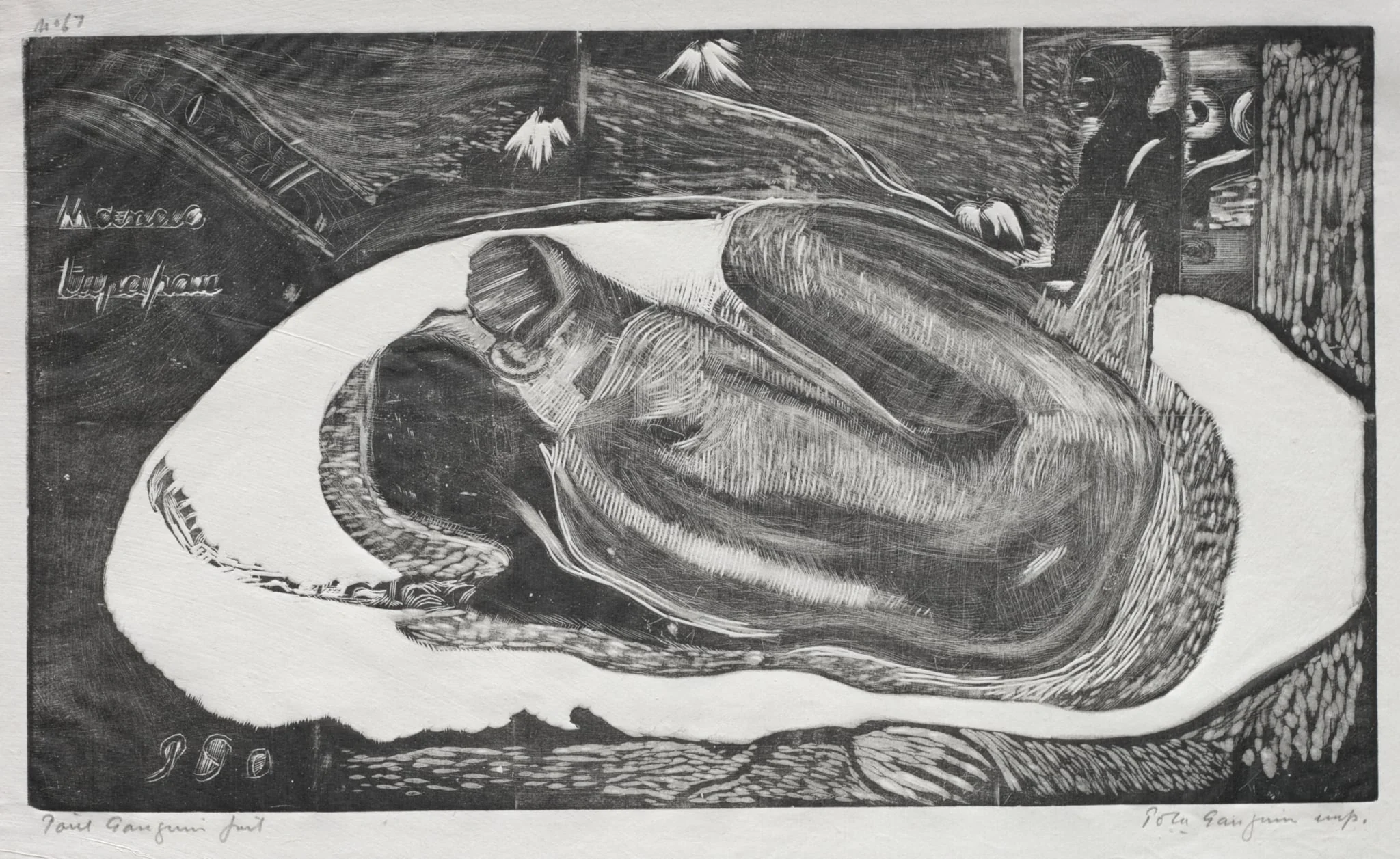 Noa Noa: Manao Yupapau ( Watched by the Spirts of the Dead), detail
