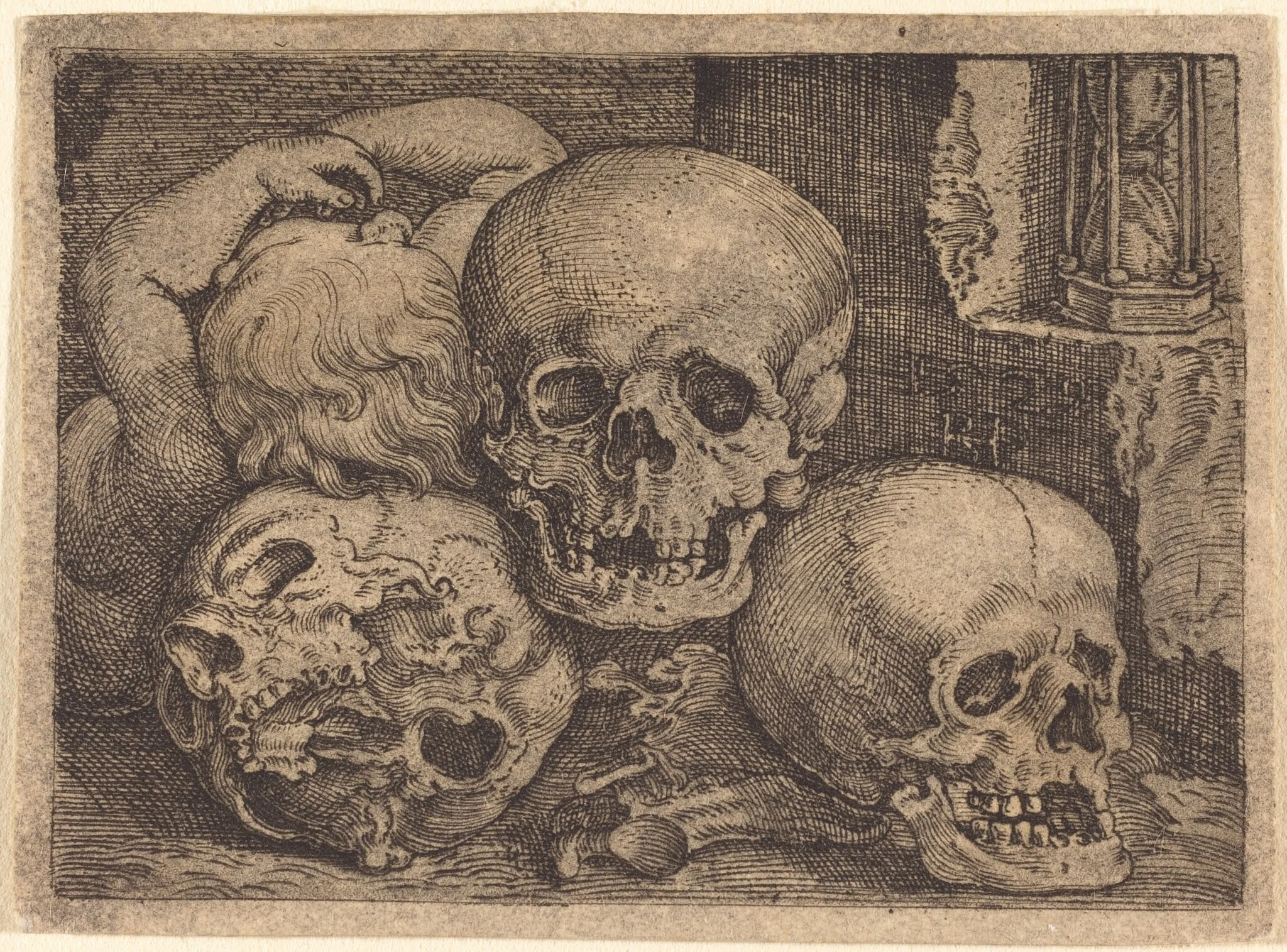 Child with Three Skulls, detail
