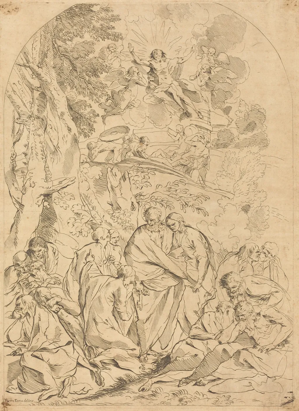 The Resurrection, by François Collignon, ink, 1633