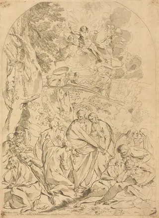 The Resurrection, by François Collignon, ink, 1633