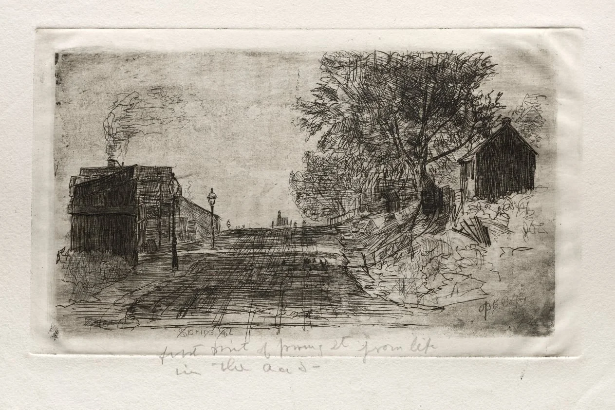 Spring Street, detail