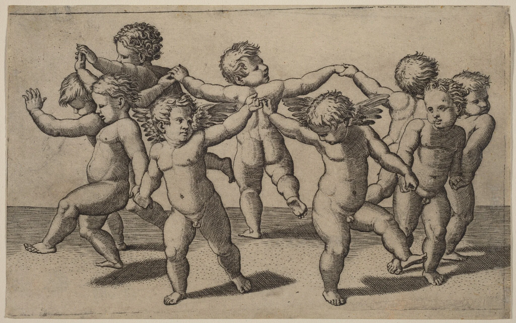 Dance of Cupids, detail