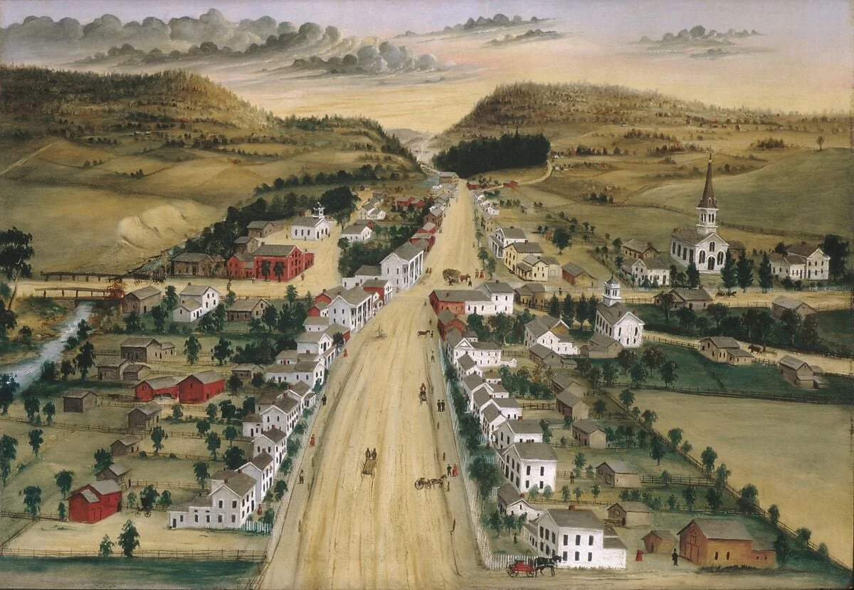 View of Poestenkill, New York, detail