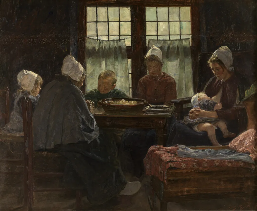 Children of the Sea, by Henry Luyten, oil, 1900