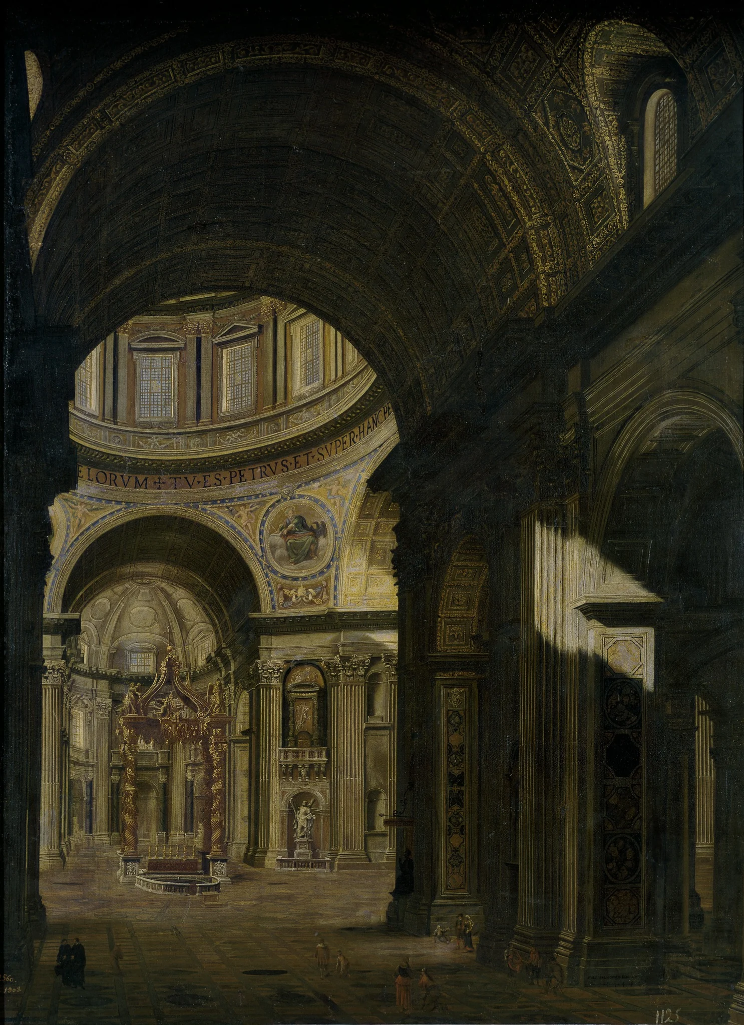 Interior de la Basílica de San Pedro de Roma, detail