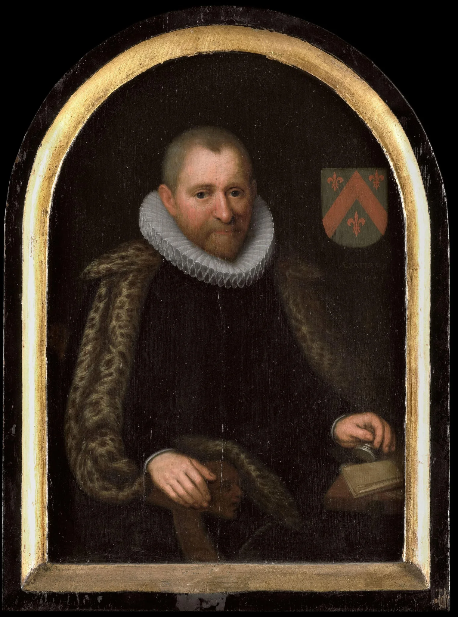 Portrait of Gerrit Willemsz van Schoterbosch (c. 1538-1611), detail