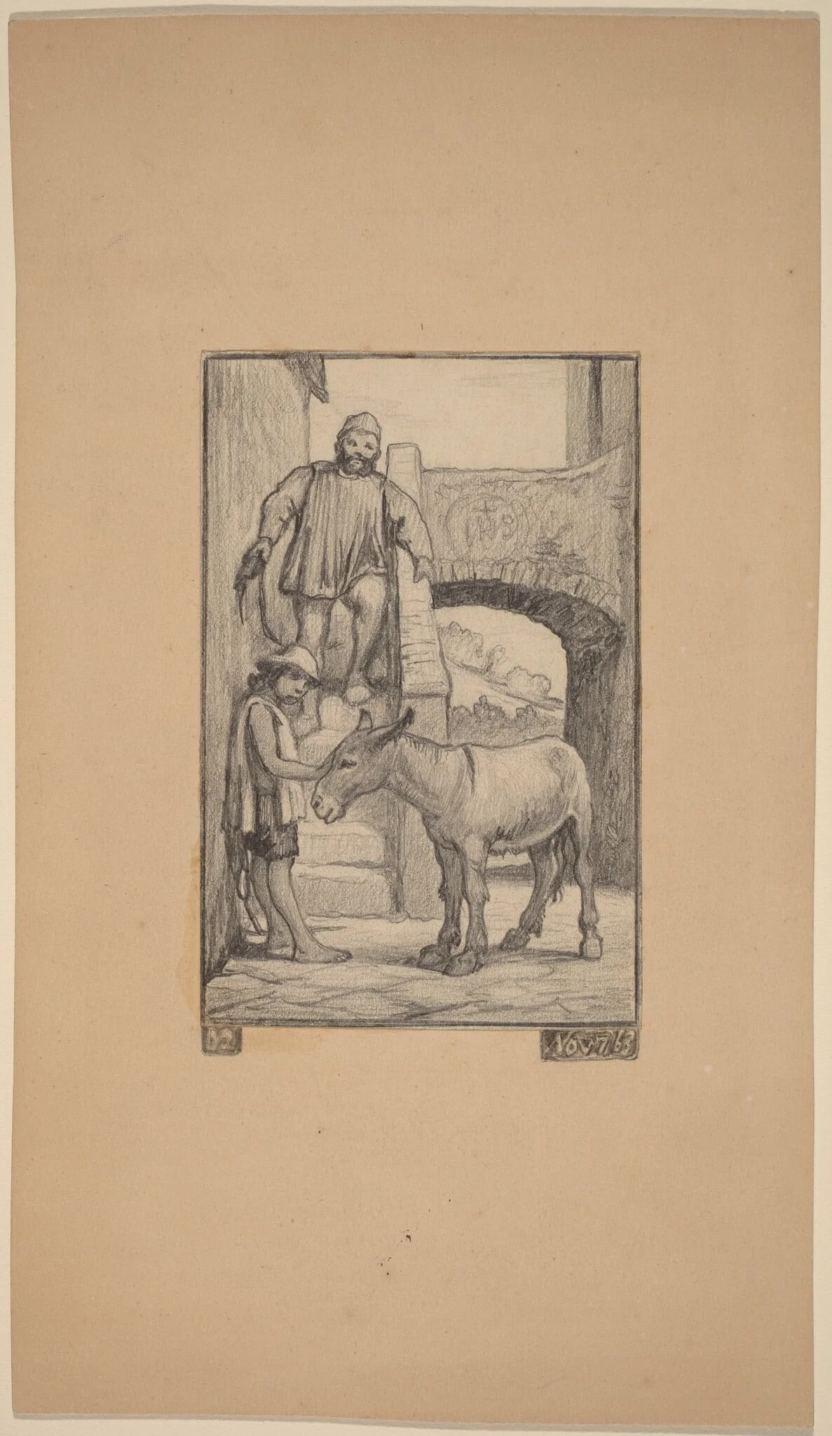 The Son and the Donkey, detail