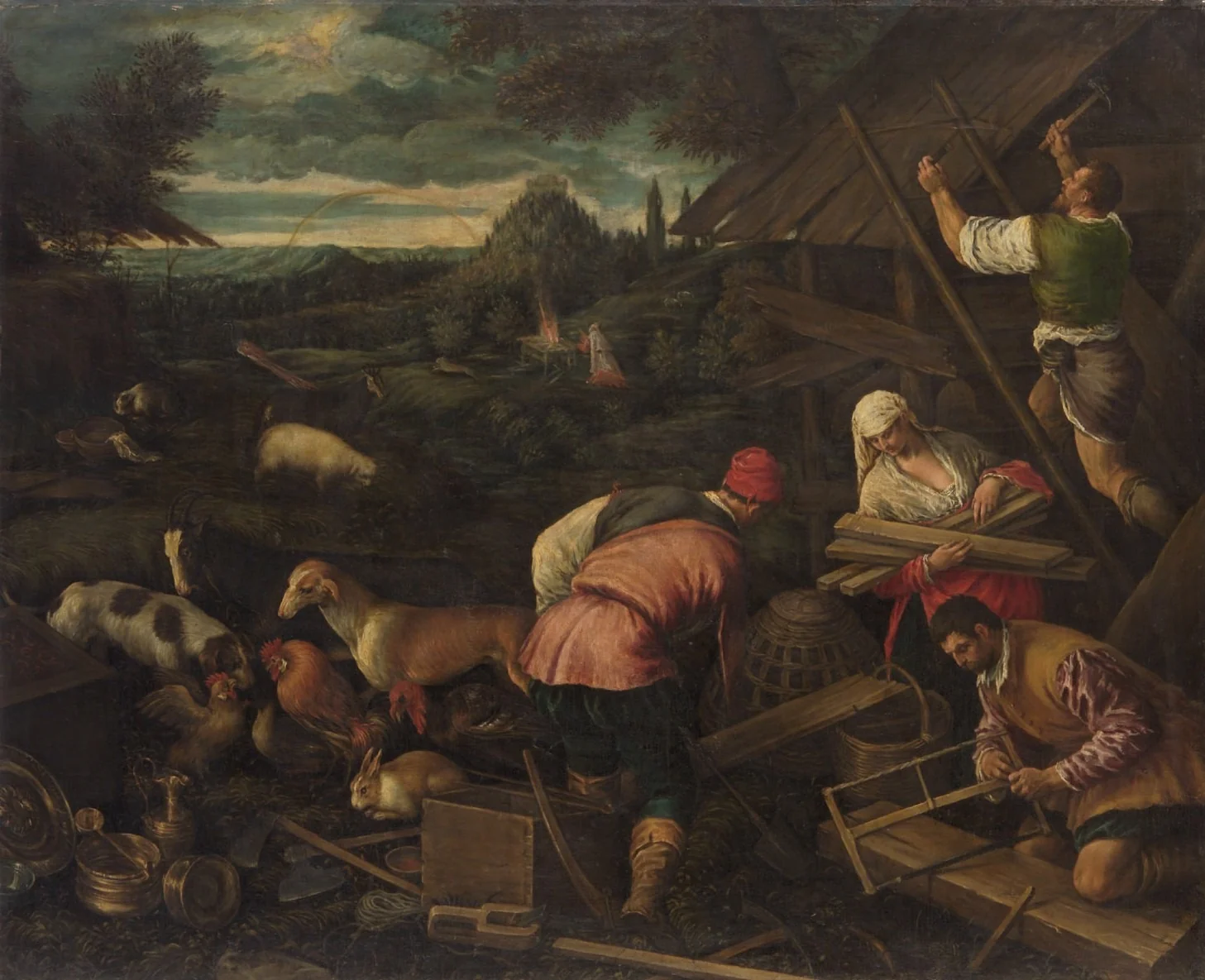 Nach der Sintflut, detail