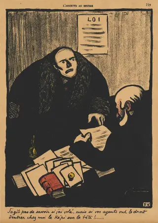 The question is, not whether..., by Félix Vallotton, 1901