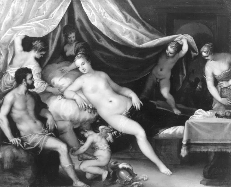 Venus, Mars und Vulkan, detail