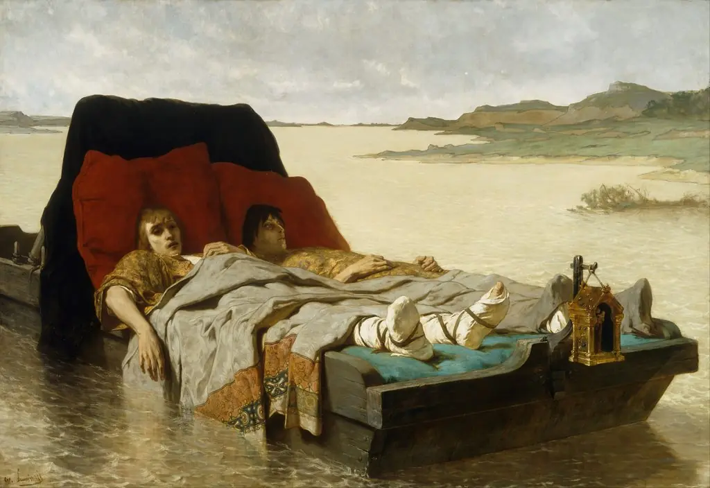 The sons of Clovis II, by Évariste-Vital Luminais, oil, 1890