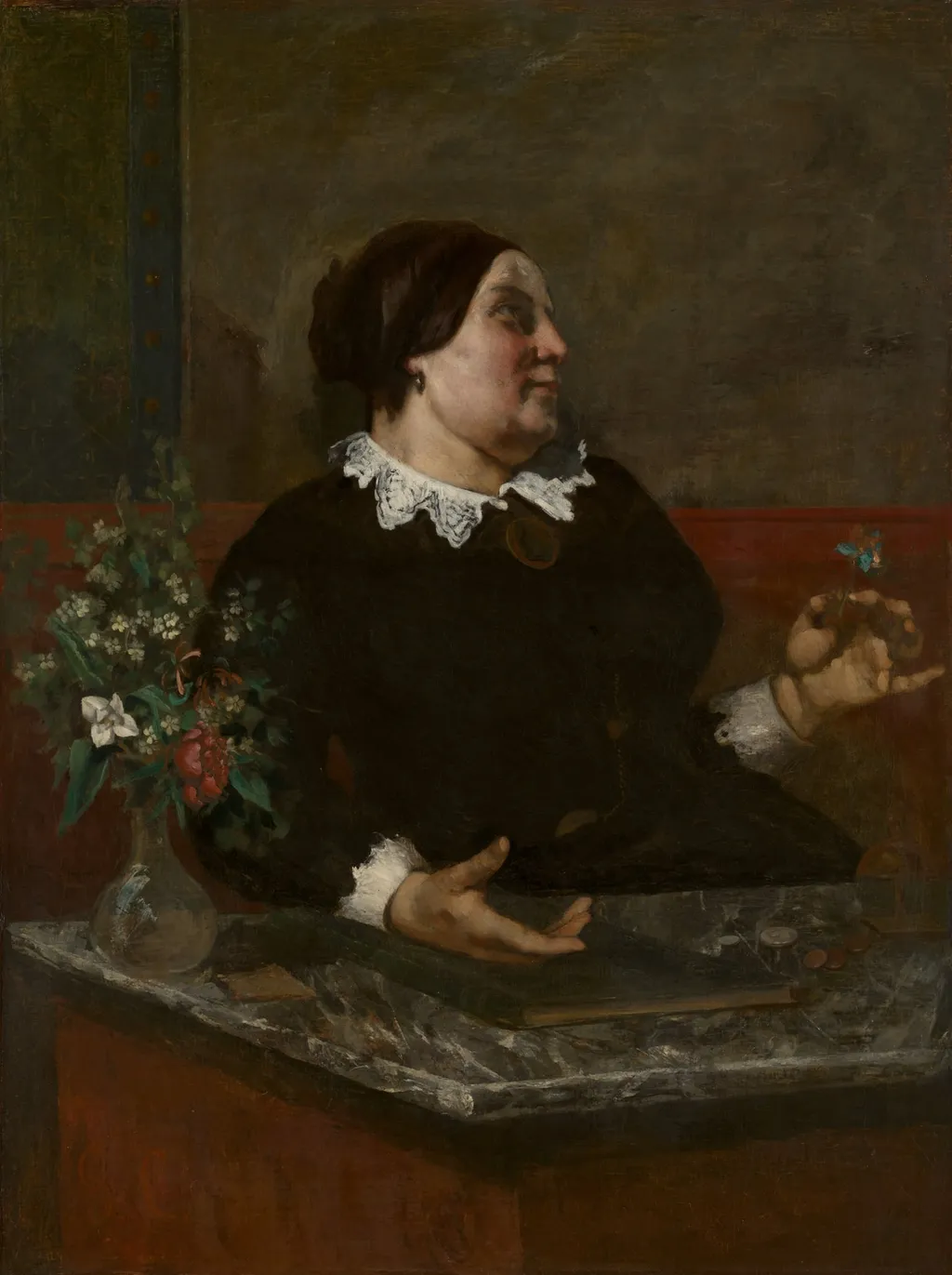 Mère Grégoire, by Gustave Courbet, oil, 1858