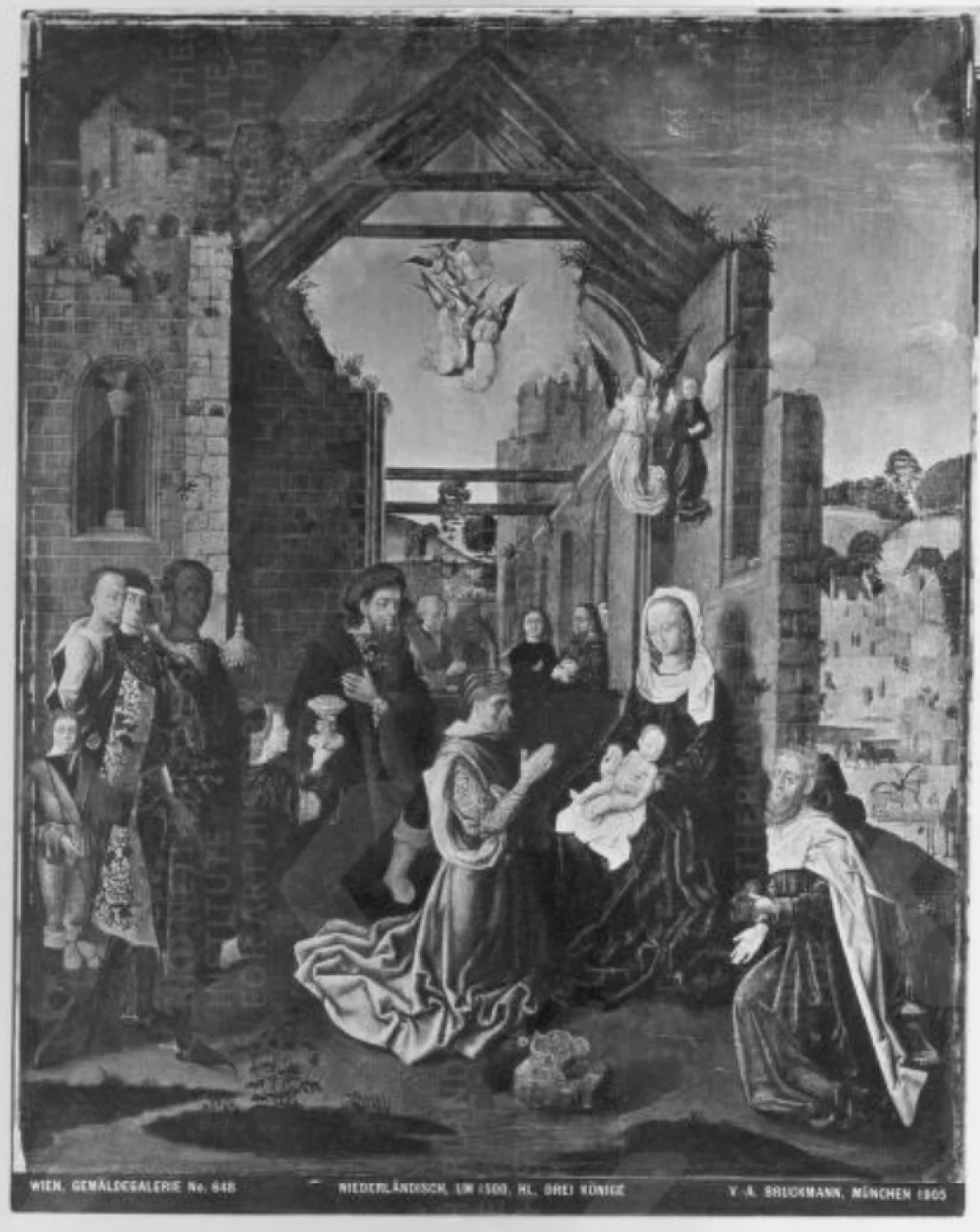 De aanbidding van de Wijzen, detail