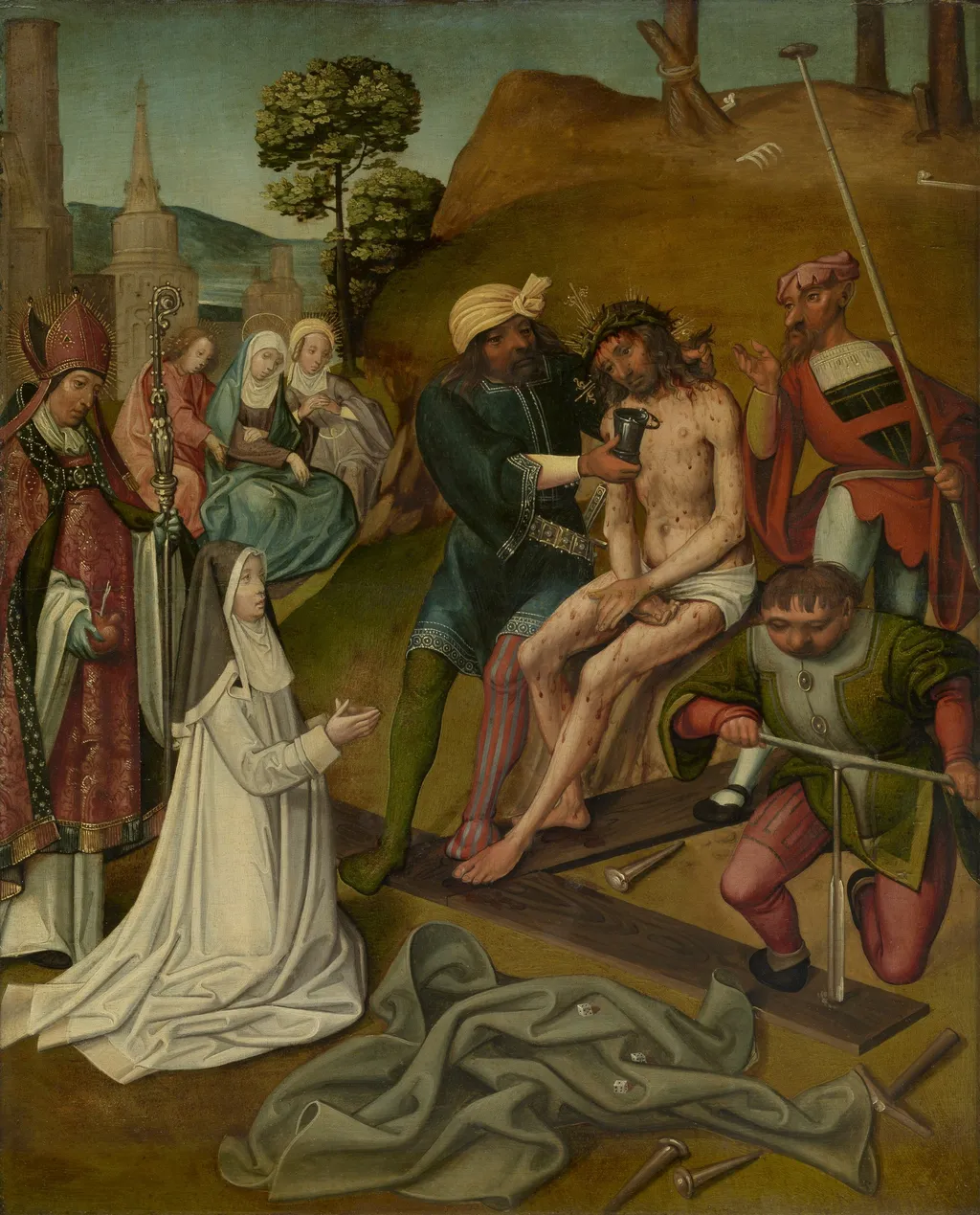 Before the Crucifixion, by Cornelis Engebrechtsz., oil, 1524