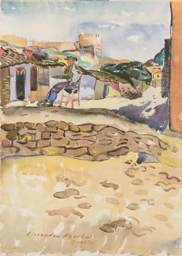 PEISAJ DIN SALONIC – GRECIA, by Alexandru Phoebus, unspecified, 1850