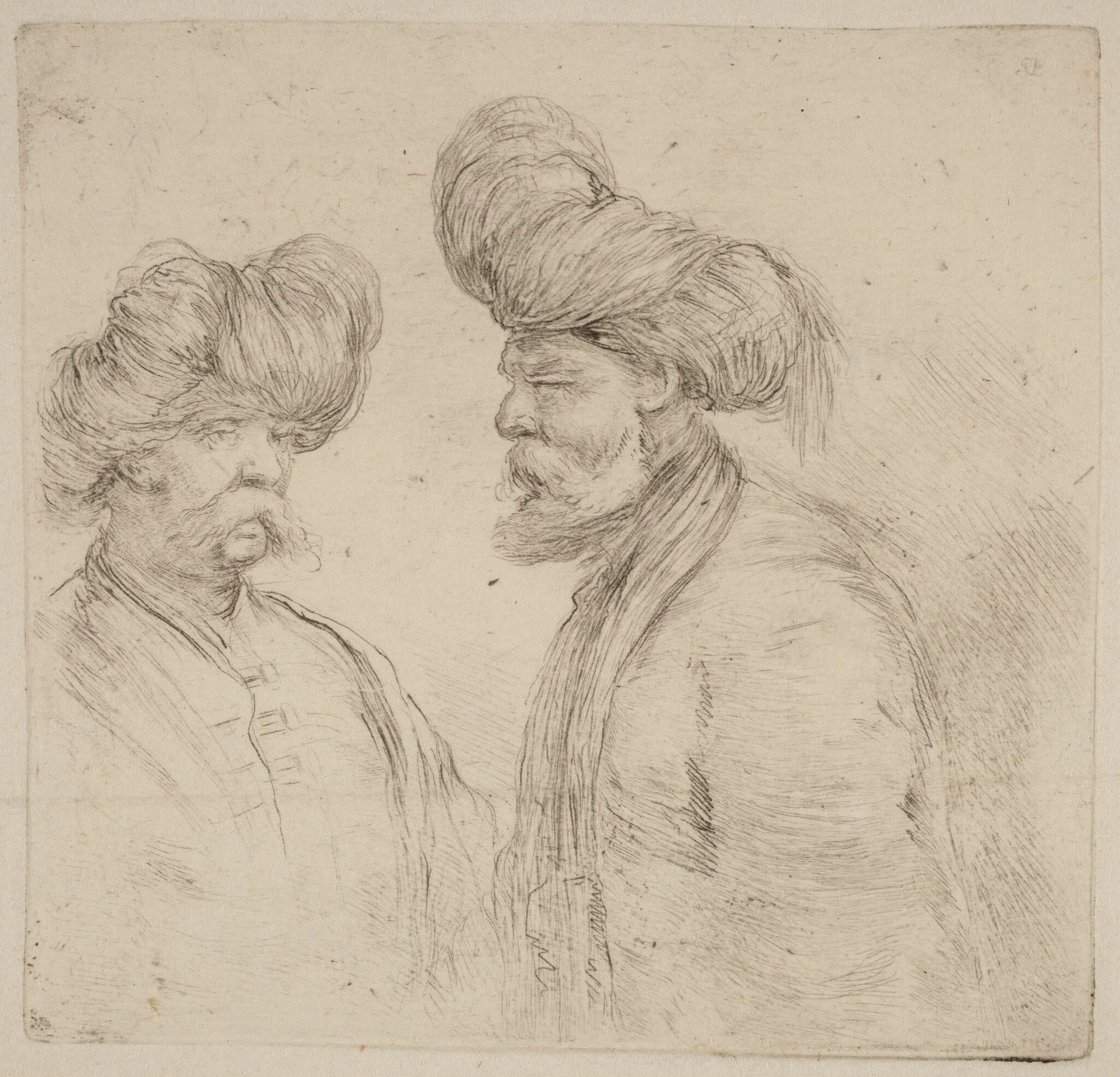 Two Turks, detail