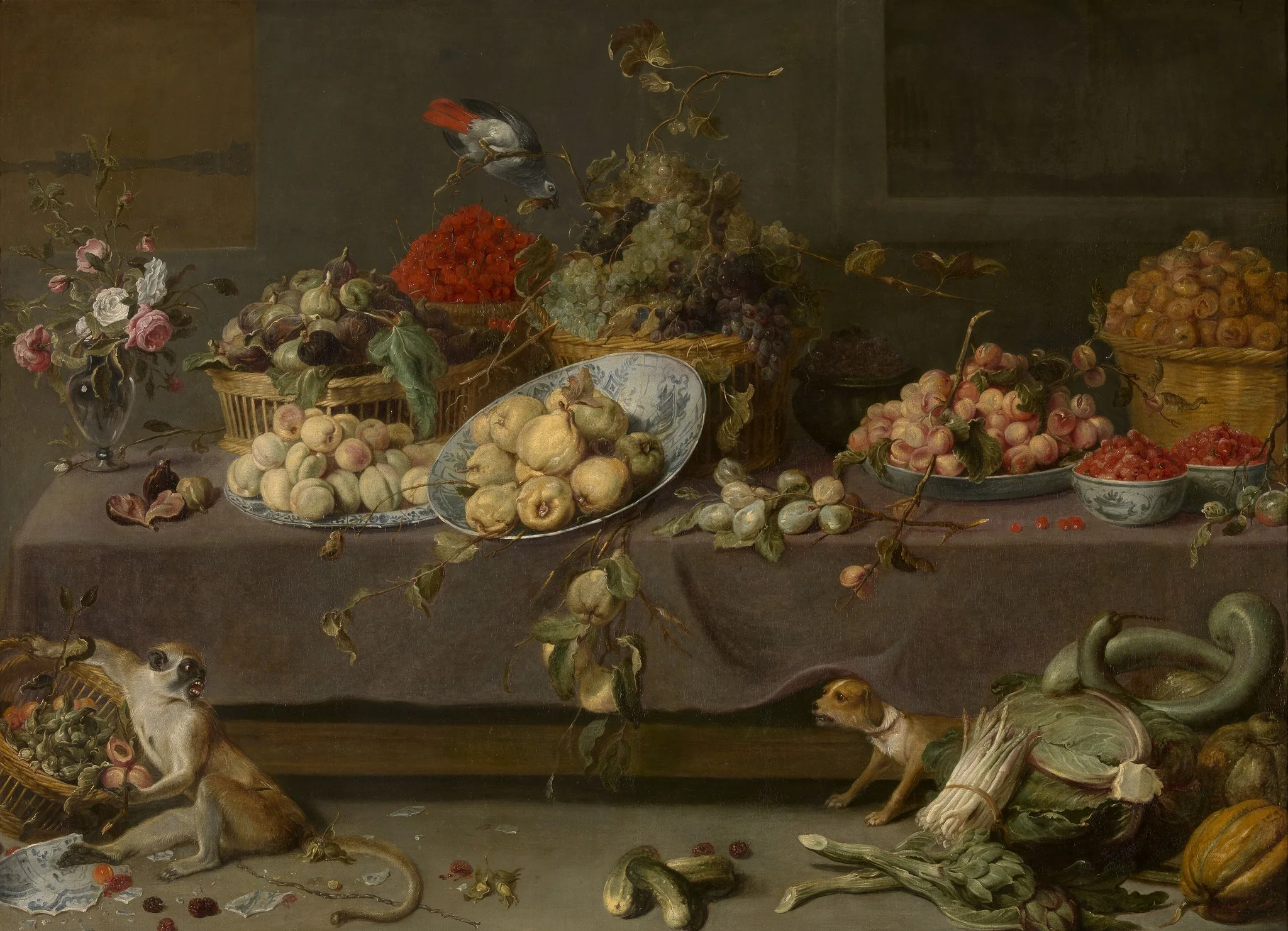 Flowers and Fruit, detail