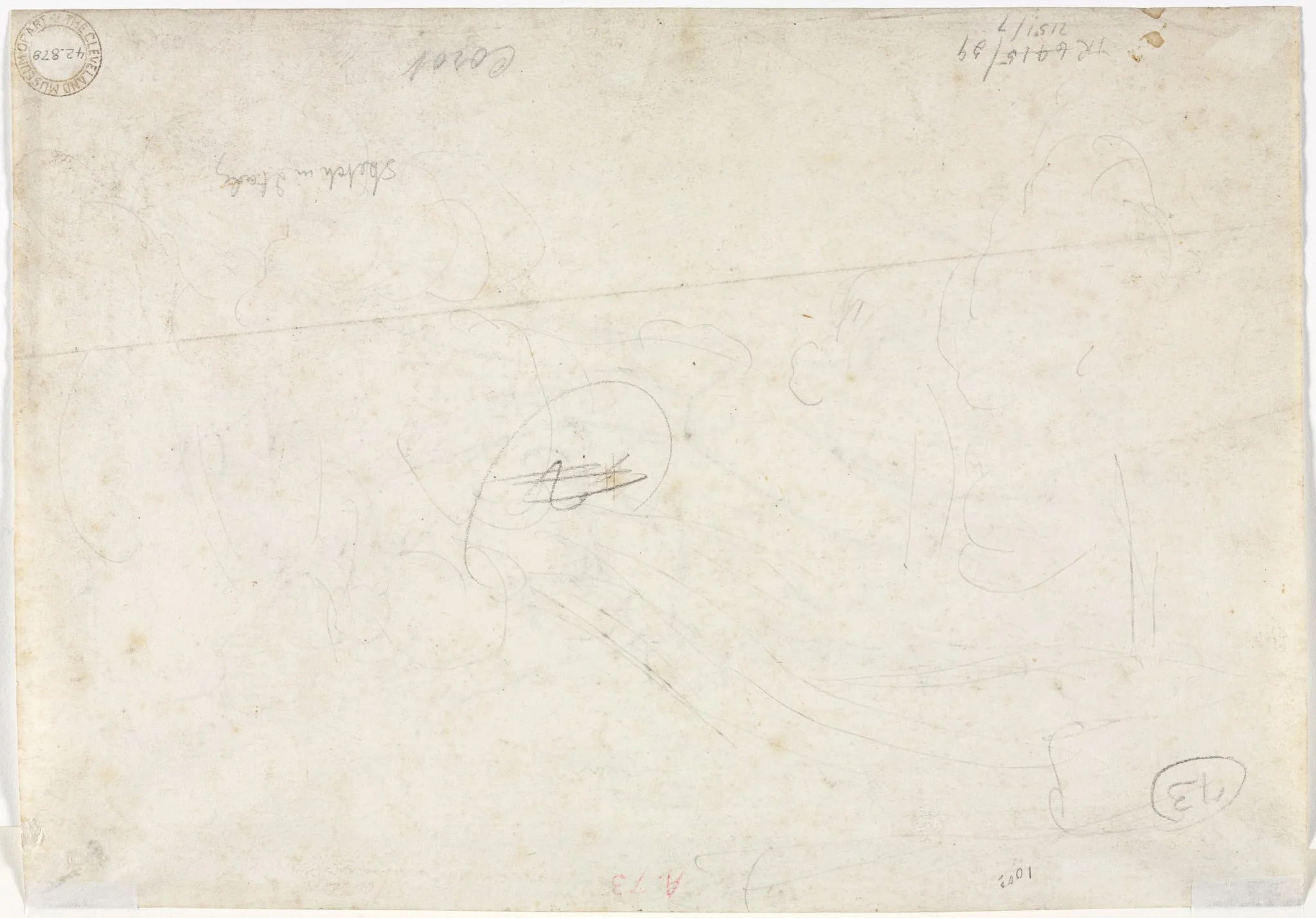Sketch for a Landscape (verso), detail