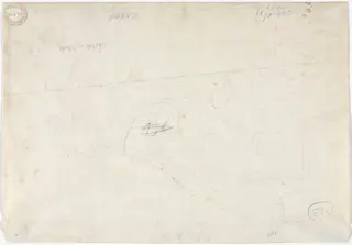 Sketch for a Landscape (verso), by Jean Baptiste Camille Corot, 1827