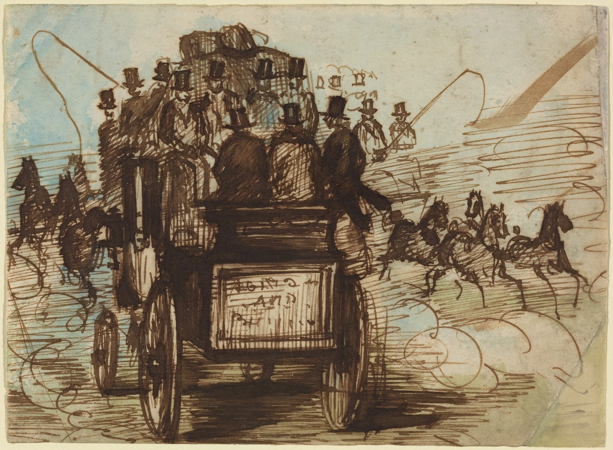 The Brighton Coach, detail