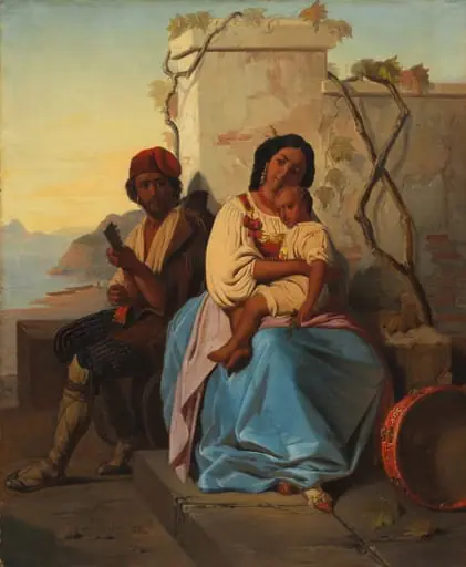 Italian Scene, by Léopold Robert, unspecified, 1825