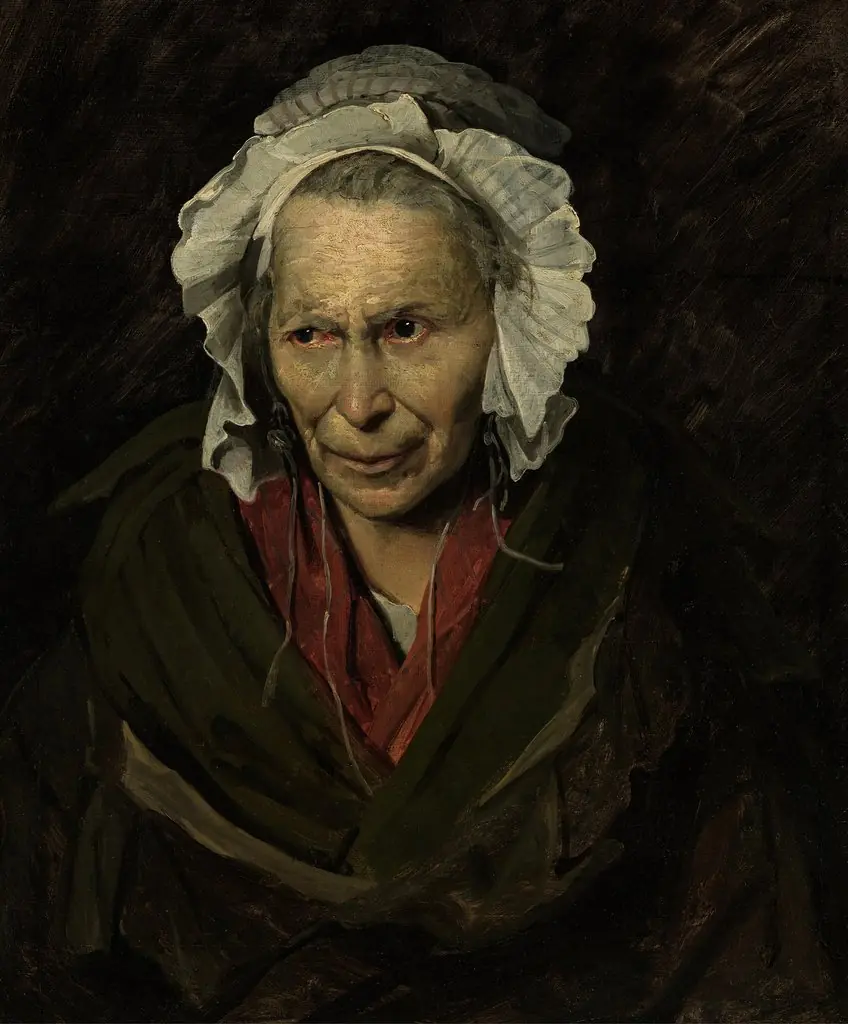 Insane Woman, by Théodore Géricault, oil, 1819