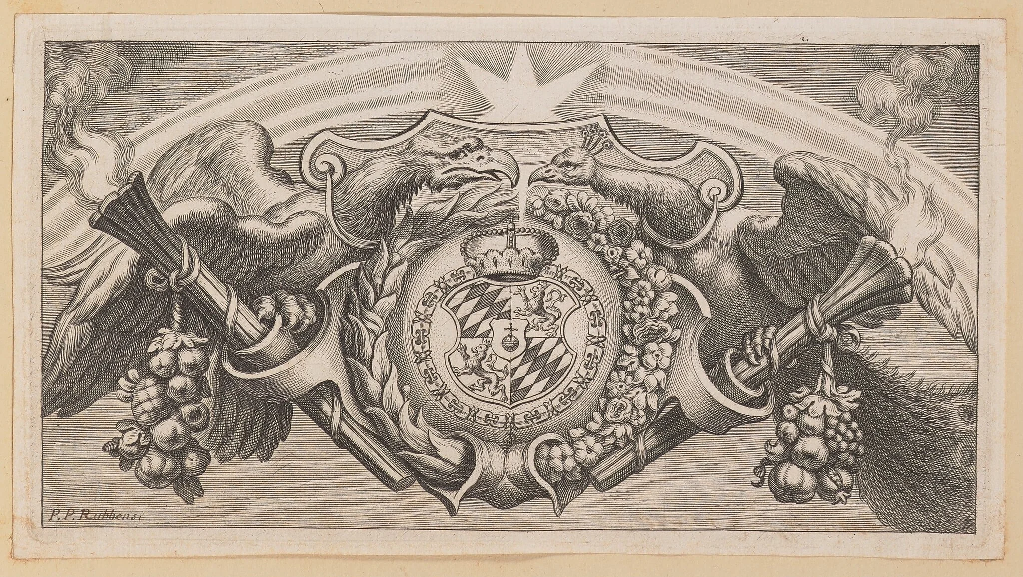 Vignette for Title Page of Balthasar Cordier, Catena Patrum Graecorum in Sanctum Ioannem, detail