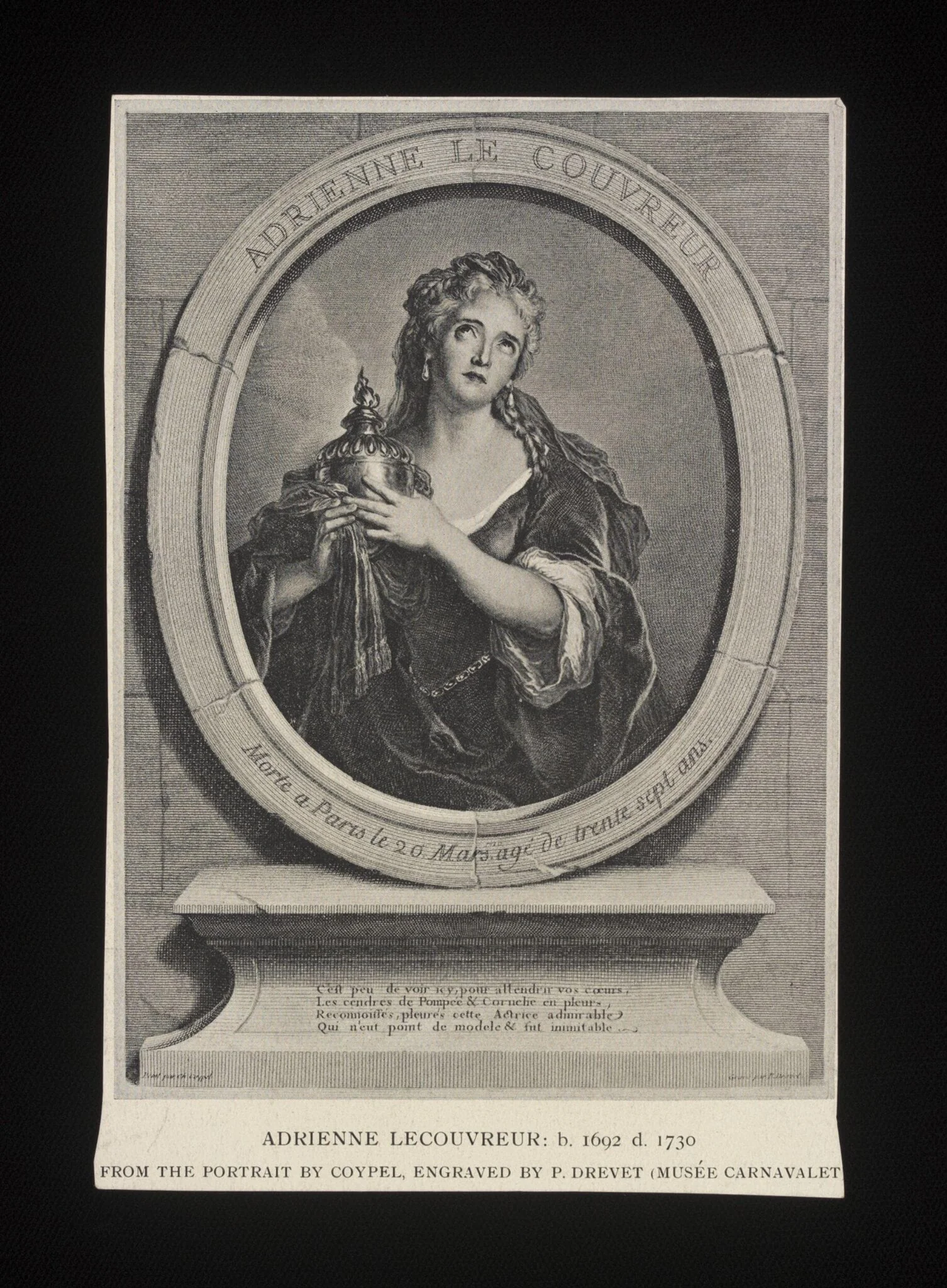 Adrienne Le Couvreur, detail