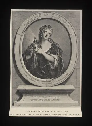 Adrienne Le Couvreur, by Pierre Drevet