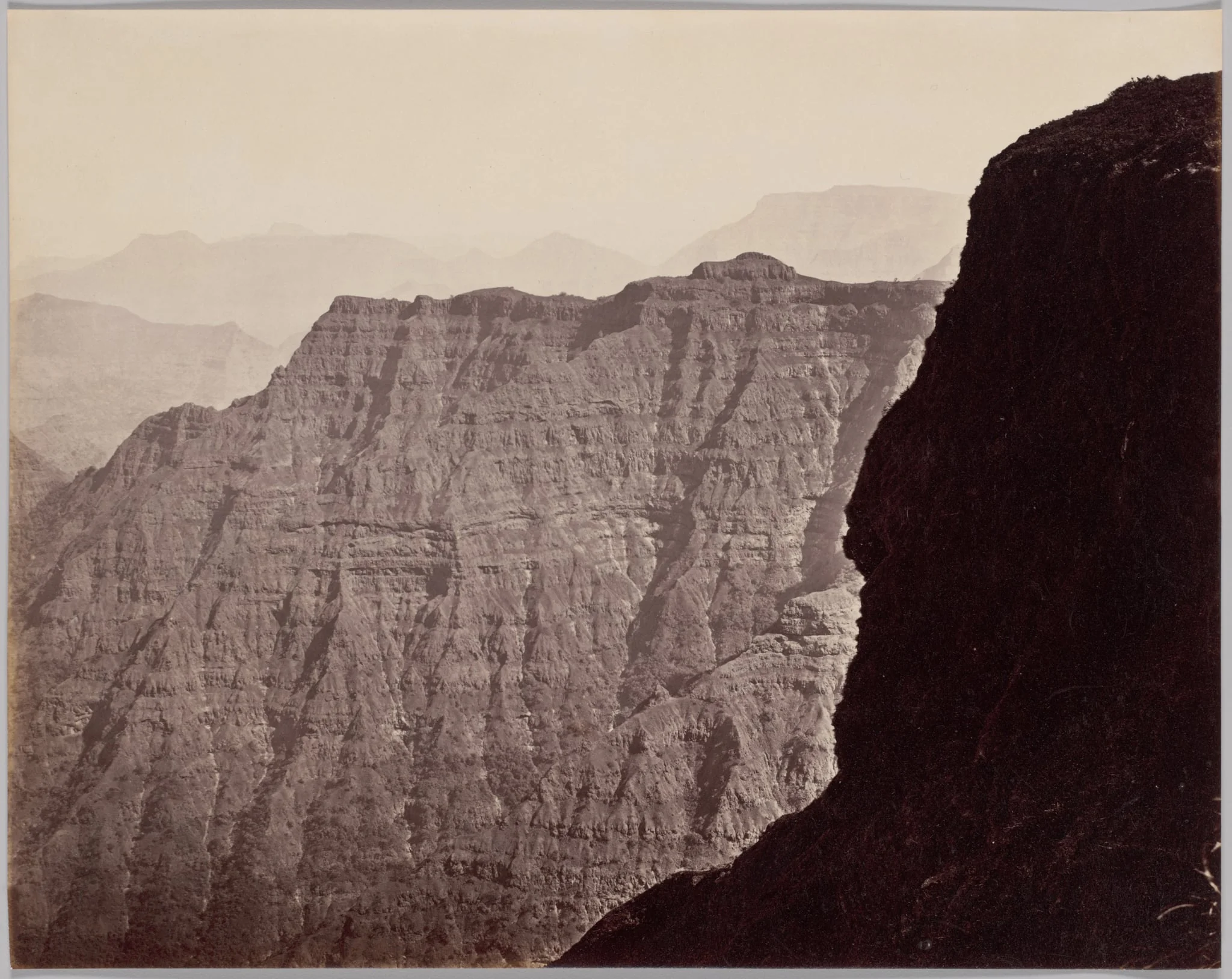 View of Hills near Mahabaleshwar, detail