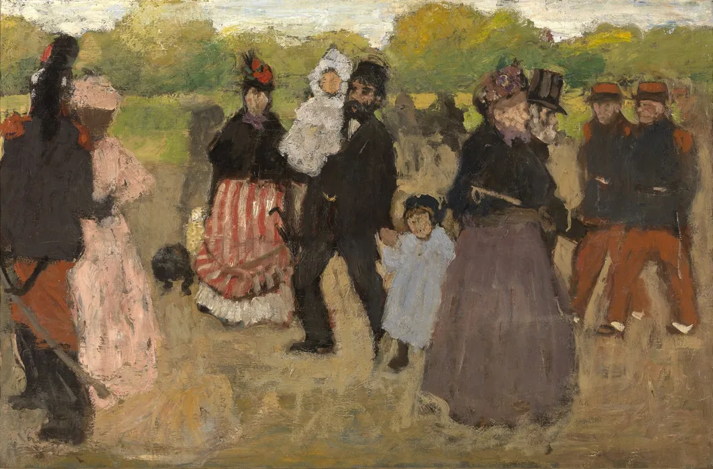 Sunday at the Bois de Boulogne, by Henri Evenepoel, oil