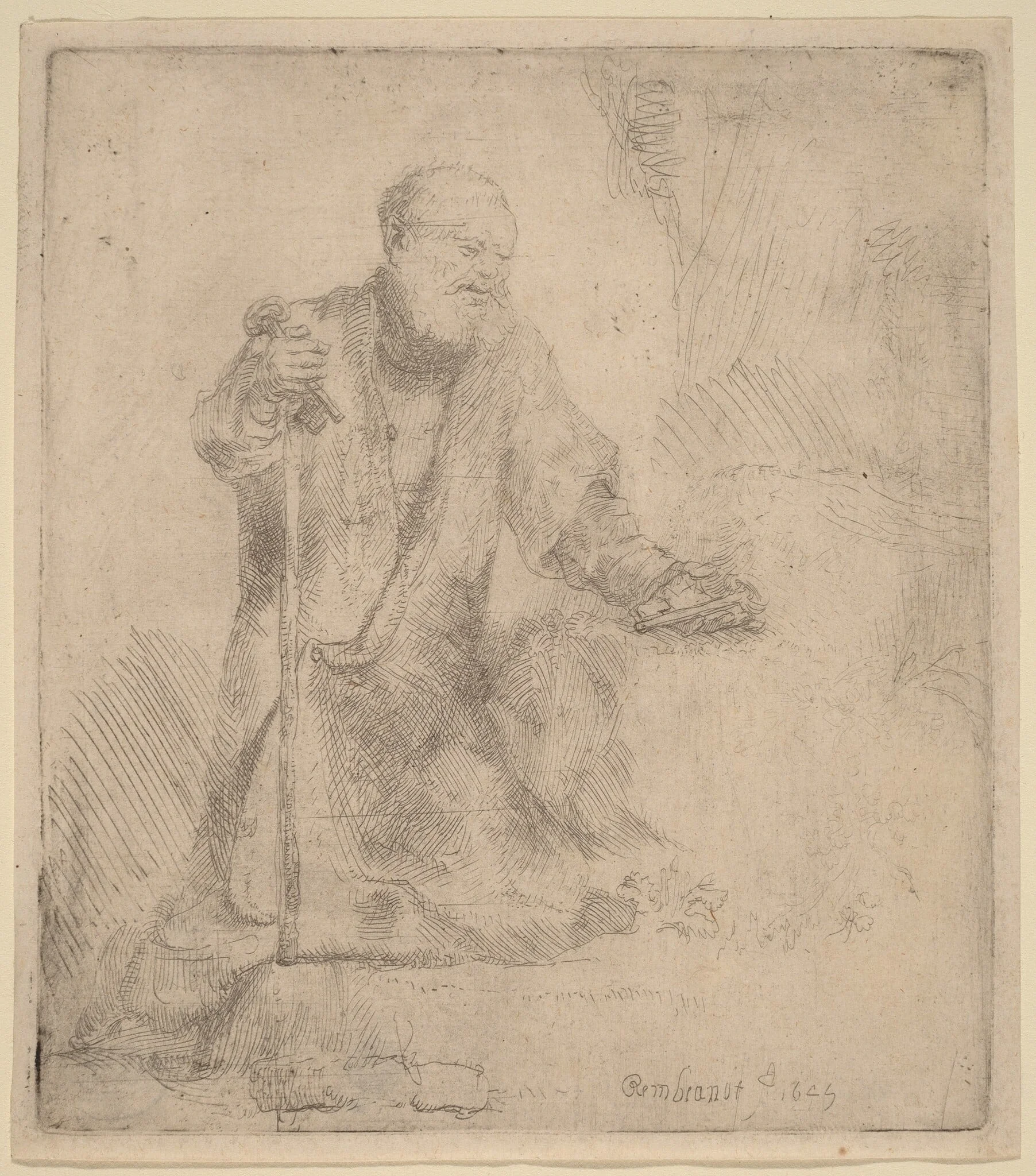 Saint Peter in Penitence, detail