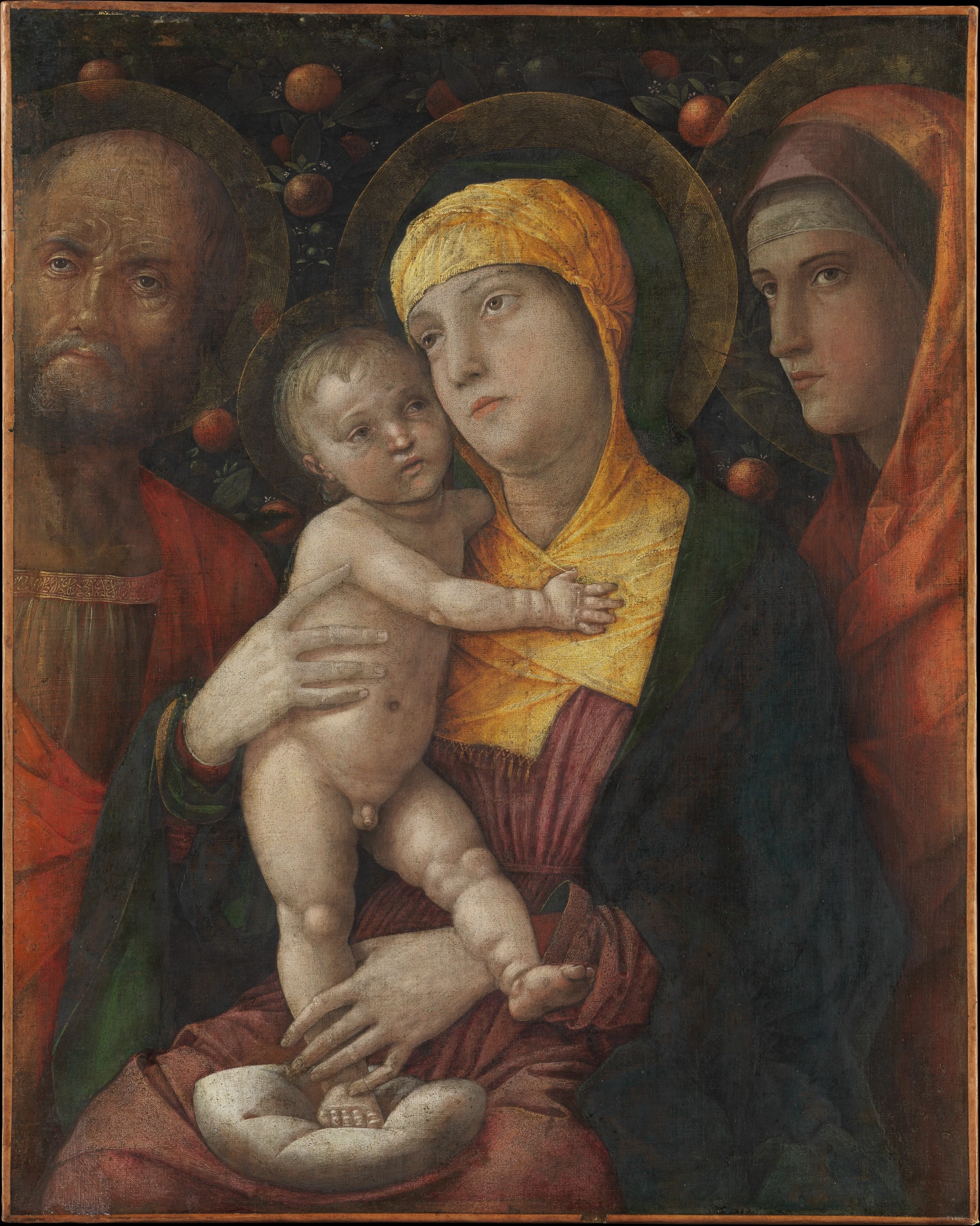 The Holy Family with Saint Mary Magdalen, detail