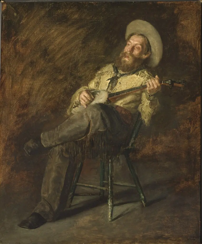 Cowboy Singing, by Thomas Eakins, unspecified, 1896