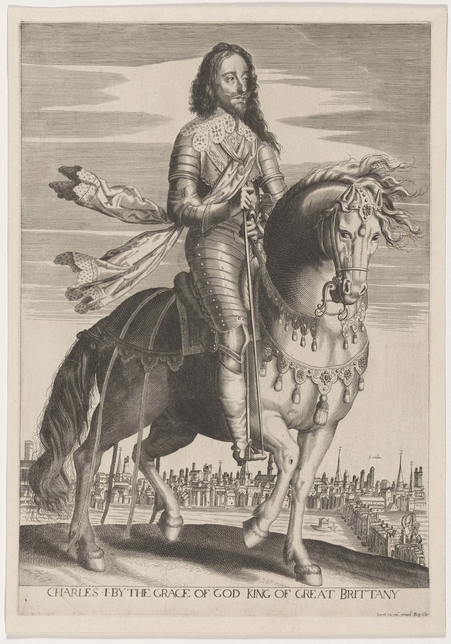 Charles I on Horseback, detail