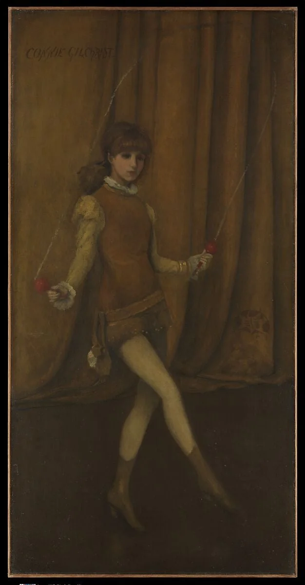 Harmony in Yellow and Gold: The Gold Girl—Connie Gilchrist, detail