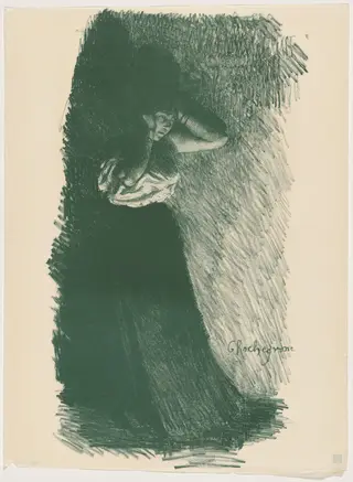 Etude, by Georges Rochegrosse, ink, 1895