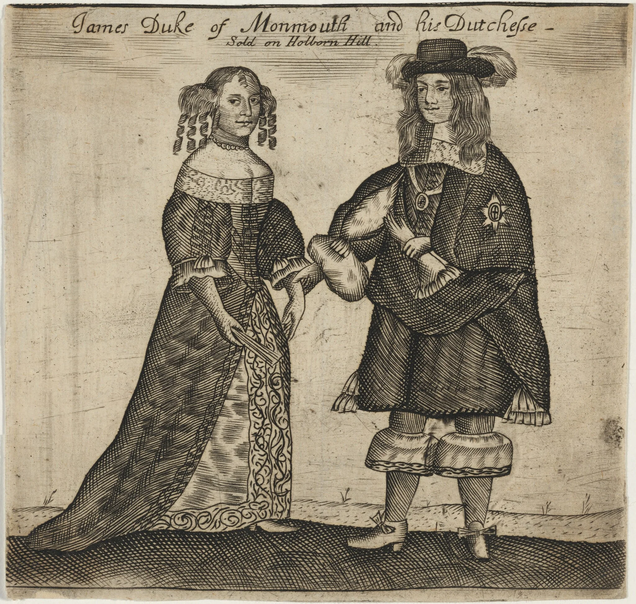 James Scott, Duke of Monmouth and His Duchess, detail