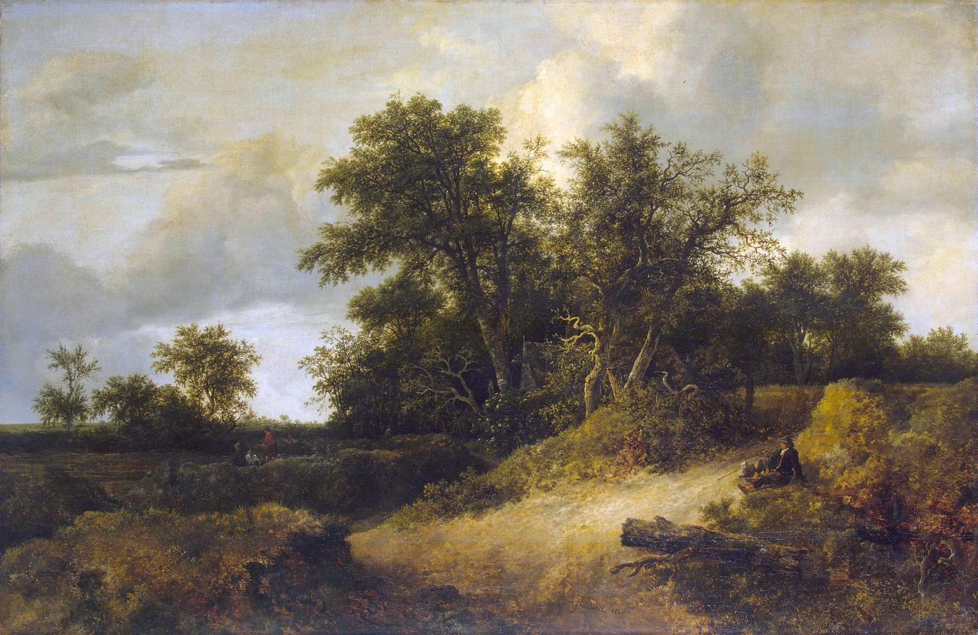 Peasant Cottage in a Landscape, detail