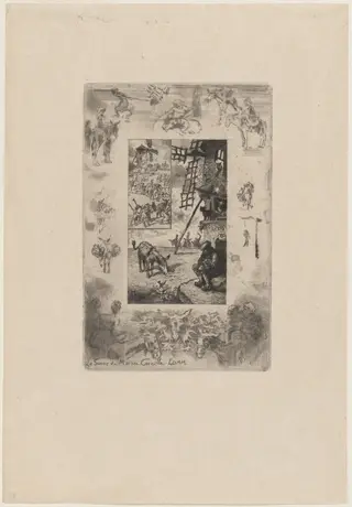 Le Secret du Maîtres Cornille, by Félix-Hilaire Buhot, ink, 1879