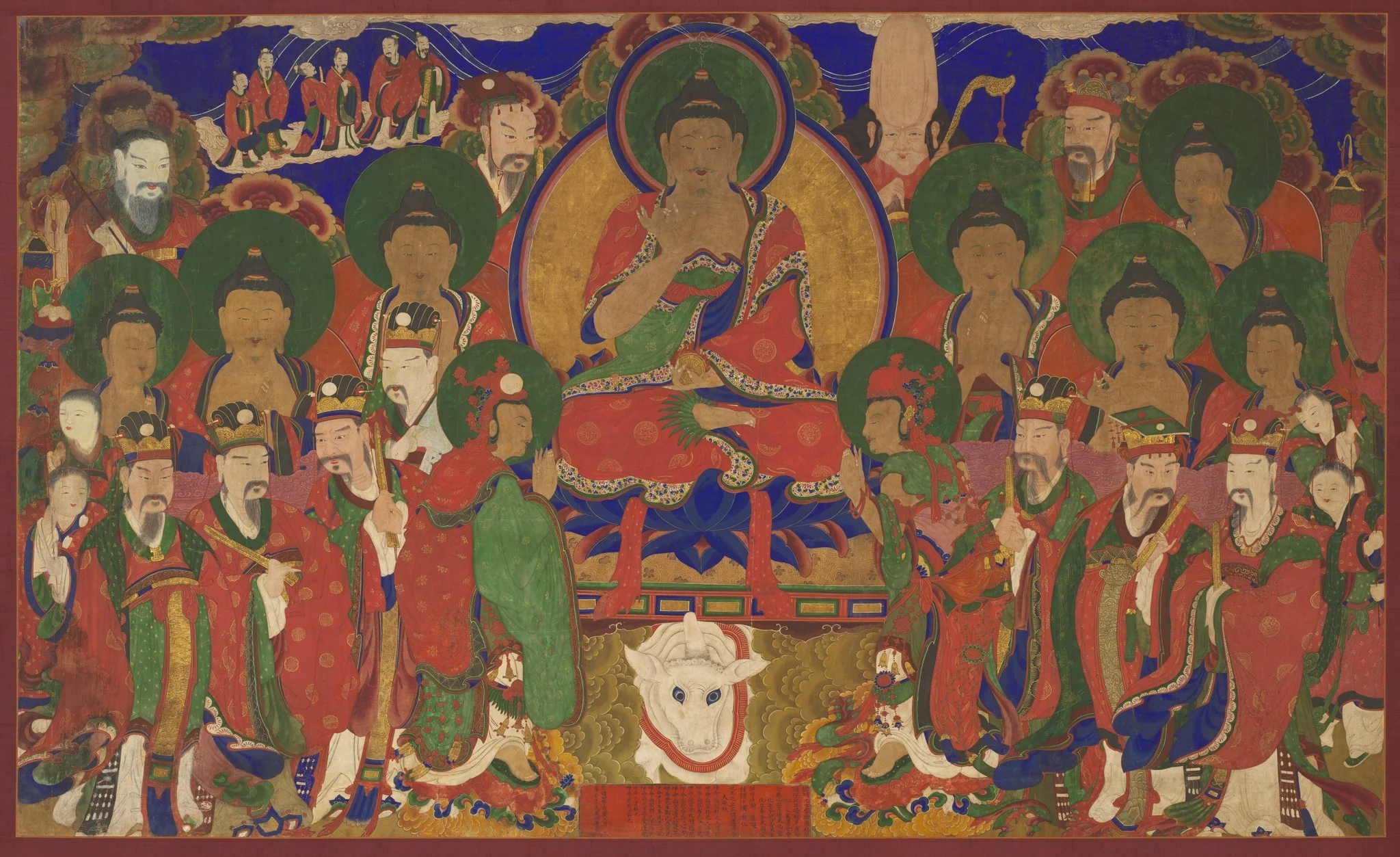 The Assembly of Tejaprabha Buddha, detail