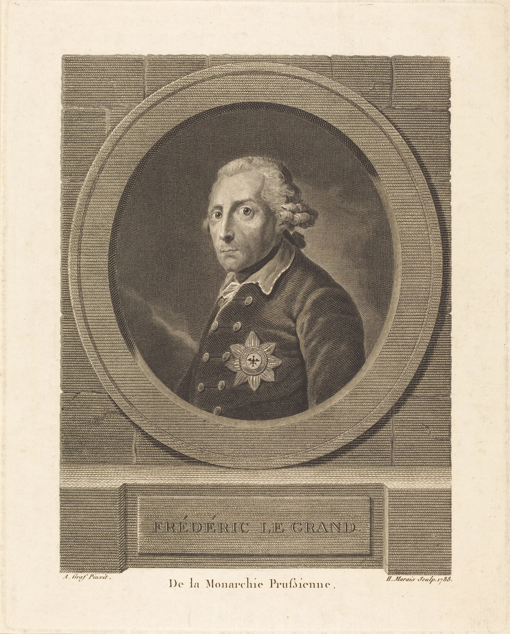 Frederick the Great, King of Prussia, detail