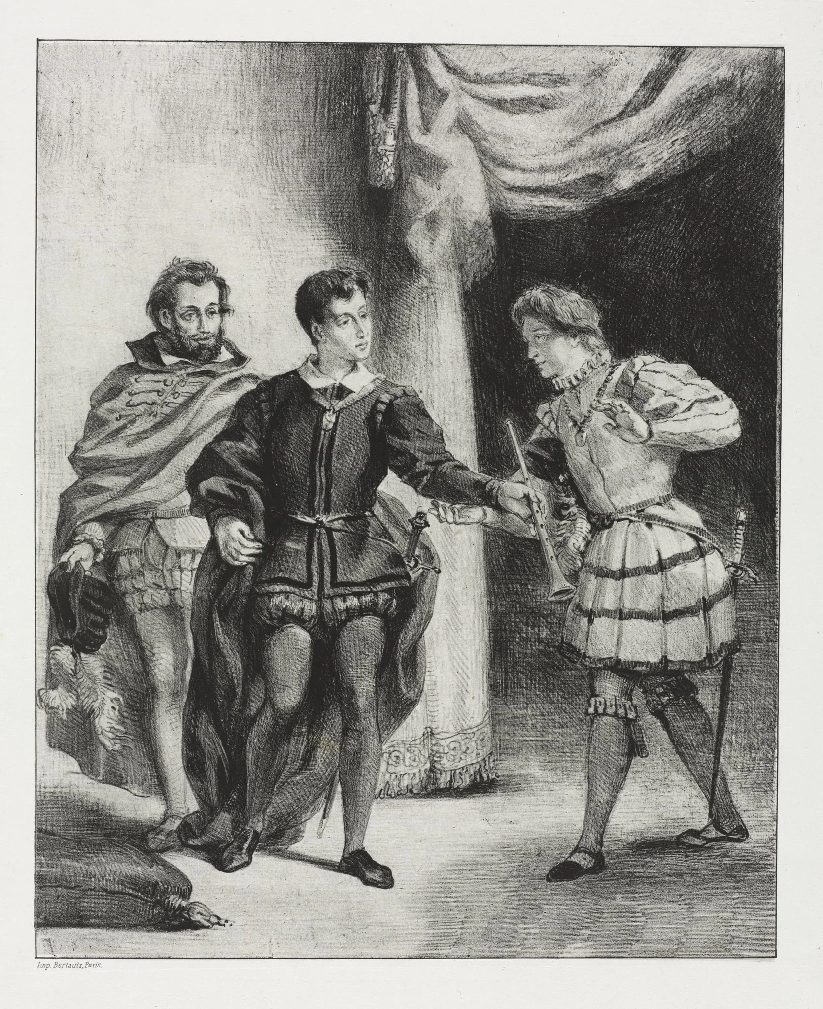 Hamlet: Hamlet and Guildenstern, detail