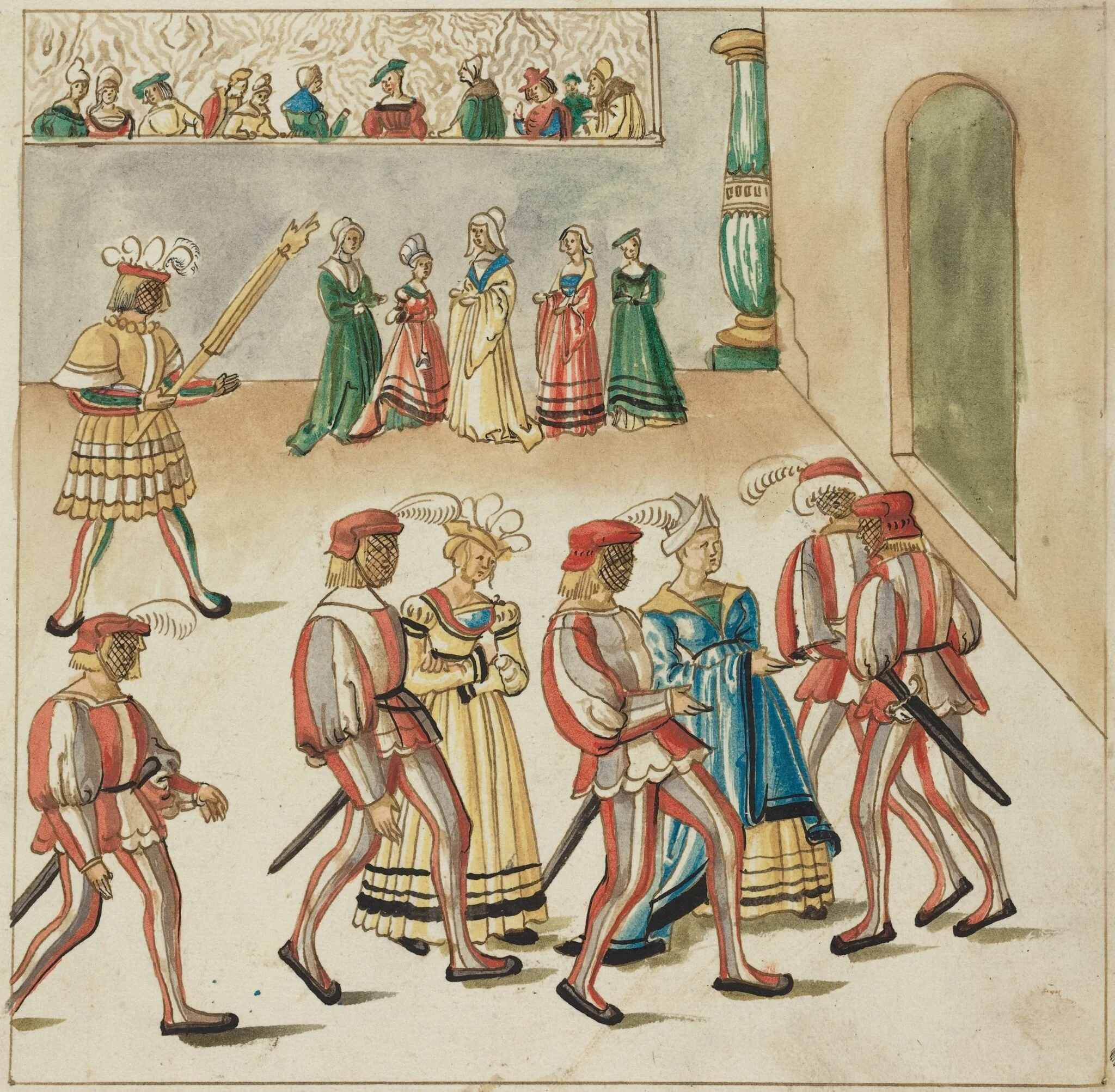 Masquerade, detail