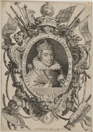 Frederick V, Elector Palatine, King of Bohemia, by Crispijn van de Passe I, ink, 1601